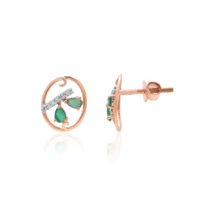 Rose Gold Diamond Earrings