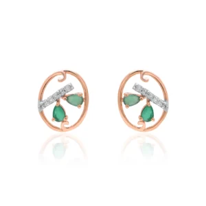 Rose Gold Diamond Earrings