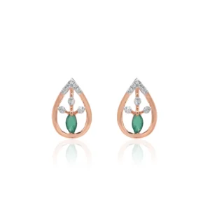 Rose Gold Diamond Earrings