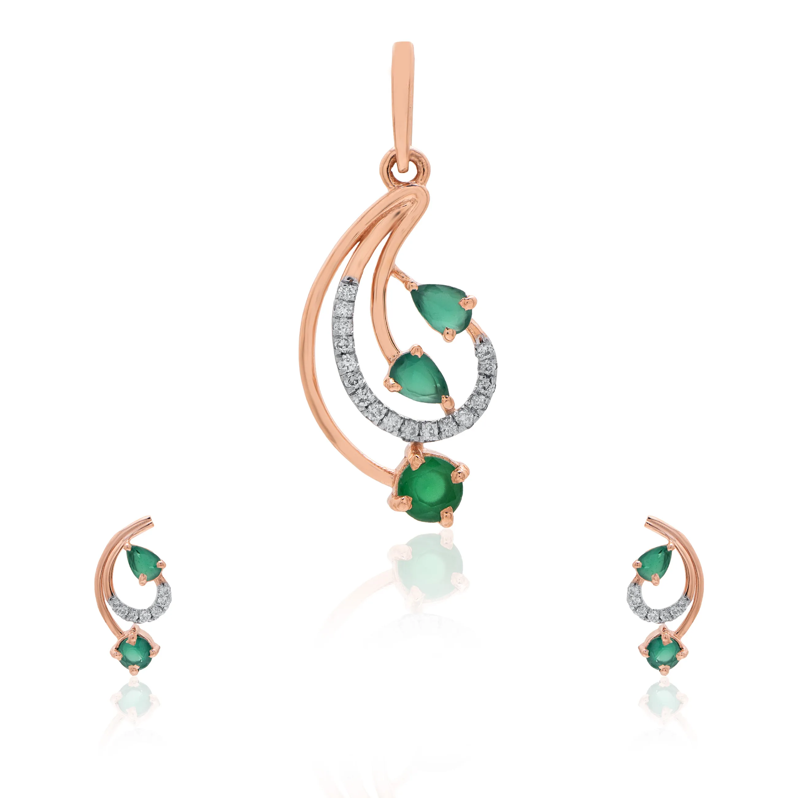 Rose Gold Diamond Pendant - Image 3