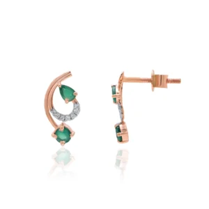 Rose Gold Diamond Earrings