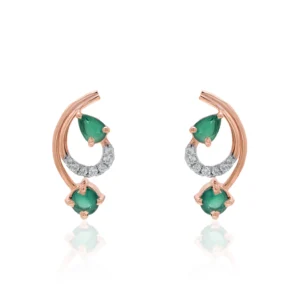 Rose Gold Diamond Earrings