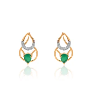 Yellow Gold Diamond Earrings