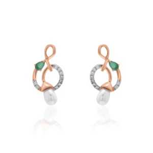 Rose Gold Diamond Earrings