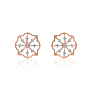 Rose Gold Diamond Earrings