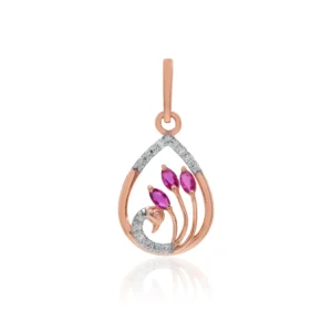 Rose Gold Diamond Pendant