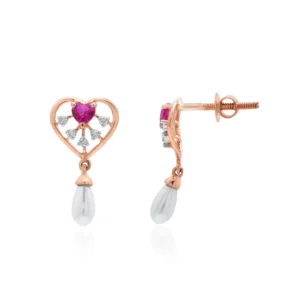 Rose Gold Diamond Earrings