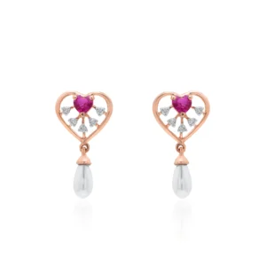 Rose Gold Diamond Earrings