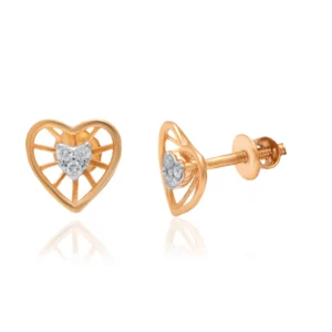 Yellow Gold Diamond Earrings