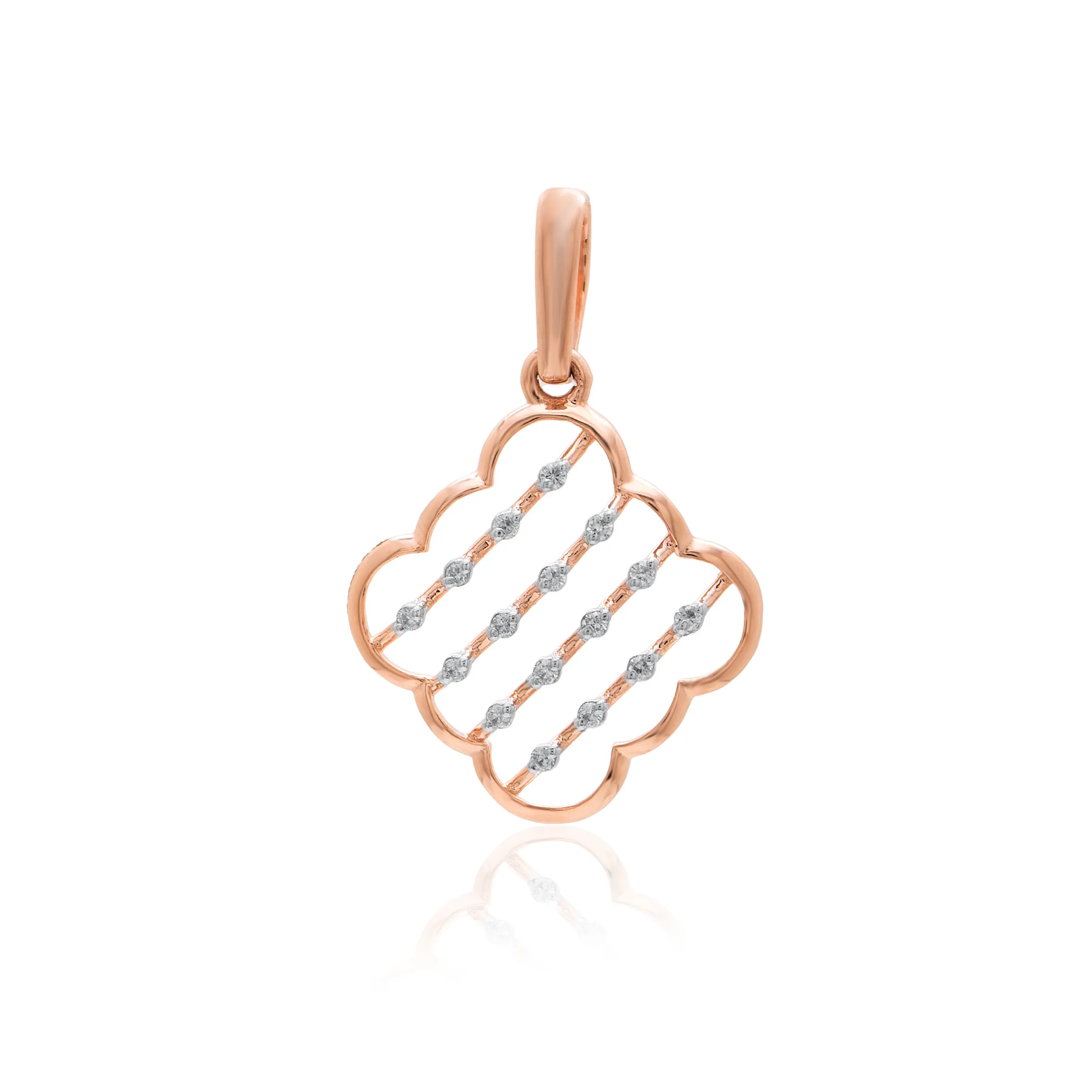 Rose Gold Diamond Pendant