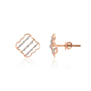 Rose Gold Diamond Earrings