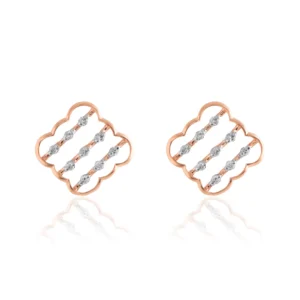 Rose Gold Diamond Earrings