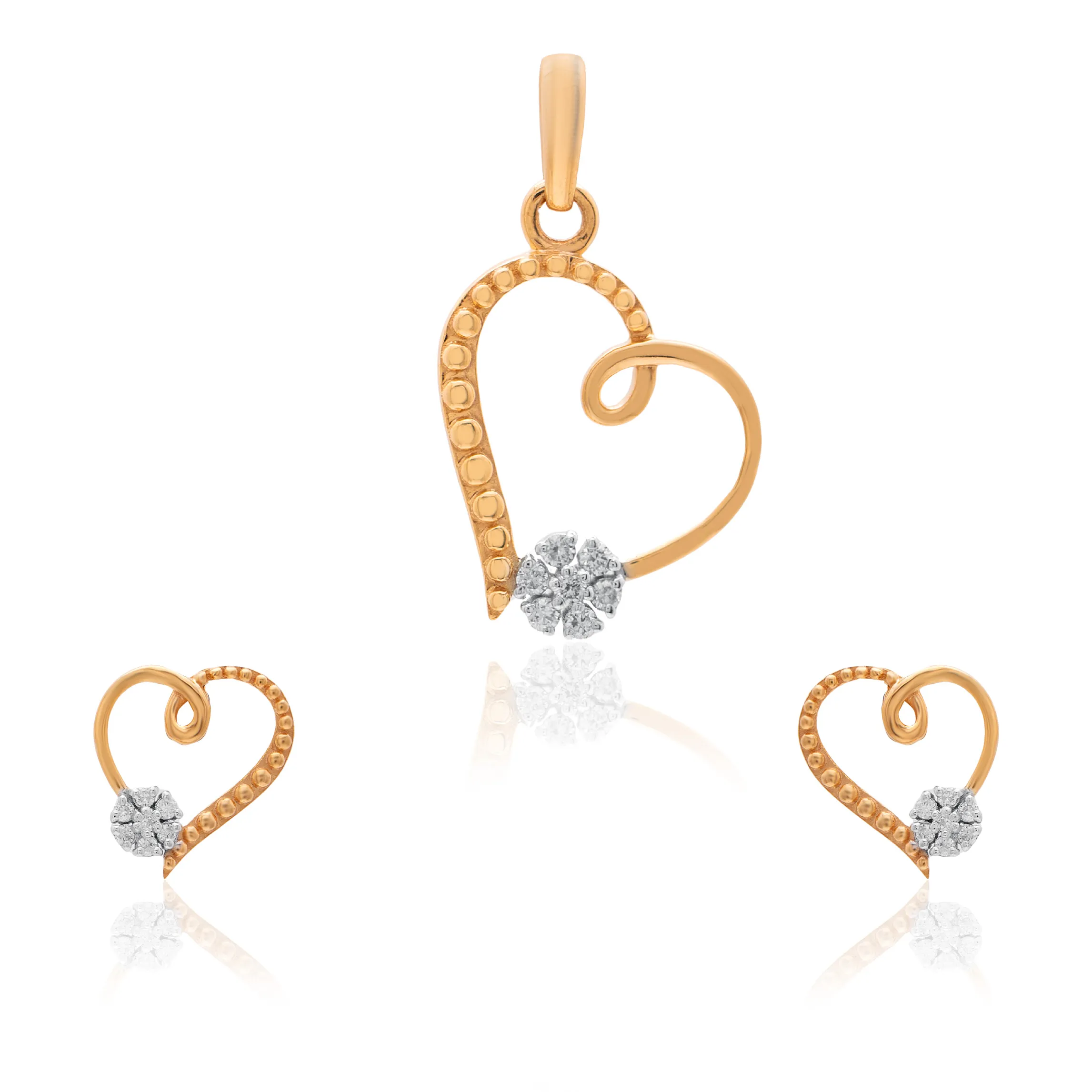 Yellow Gold Diamond Pendant - Image 3