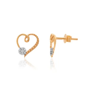 Rose Gold Diamond Earrings