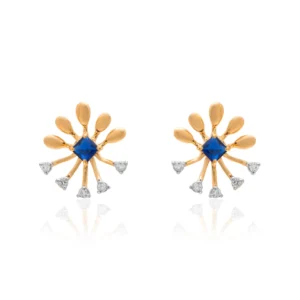 Yellow Gold Diamond Earrings