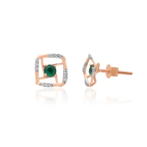 Rose Gold Diamond Earrings