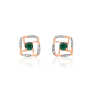 Rose Gold Diamond Earrings