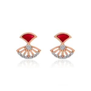 Rose Gold Diamond Earrings