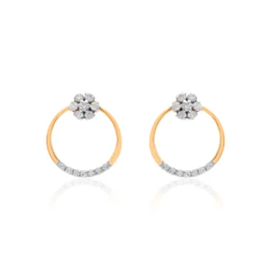 Yellow Gold Diamond Earrings