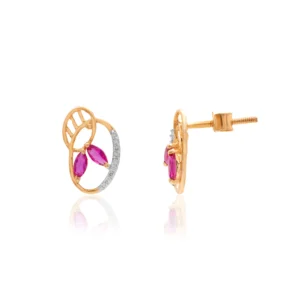 Yellow Gold Diamond Earrings