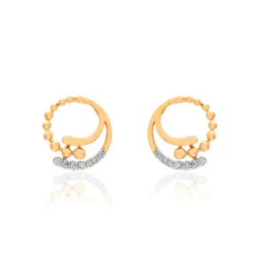 Yellow Gold Diamond Earrings